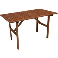 DEGAMO Gartentisch BRASILIA (1-St), rechteckig 70x120cm, Eukalyptus Holz geölt