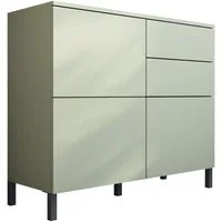 borchardt Möbel Kommode Haama, Sideboard mit Metallfüßen, Push-to-open-Technik, Breite 93 cm, Push-To-Open, verstellbare Einlegeböden, viel Stauraum, Breite 93cm