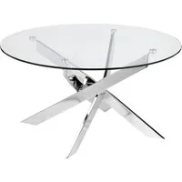 OTTO home Couchtisch Luzie, unterschiedliches Beingestell (in chrome und schwarz), Breite 80 cm
