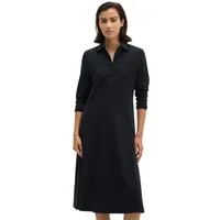 Marc O'Polo Hemdblusenkleid flared aus Single Jersey mit Paper-Finish