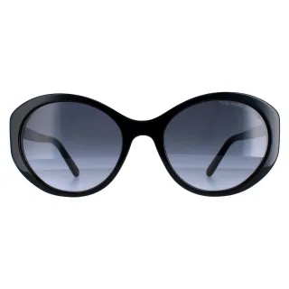 Marc Jacobs Oval Womens Schwarz Dunkelgrau Gradient 520/S