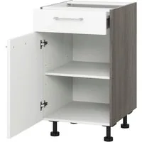 KOCHSTATION Unterschrank KS-Trea US40 mit einem Auszug und einer Tür, Einlegeboden, Breite 40 cm, Höhe 75 cm