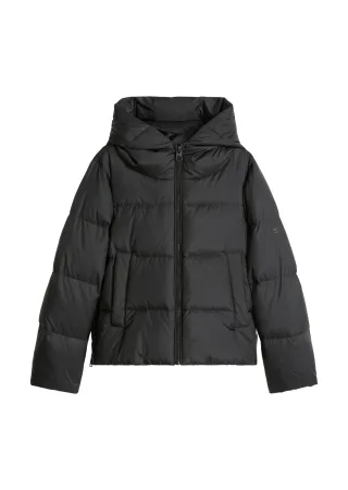 Marc OPolo Casual - Puffer-Daunenjacke mit Kapuze regular Black - Gr. - 38