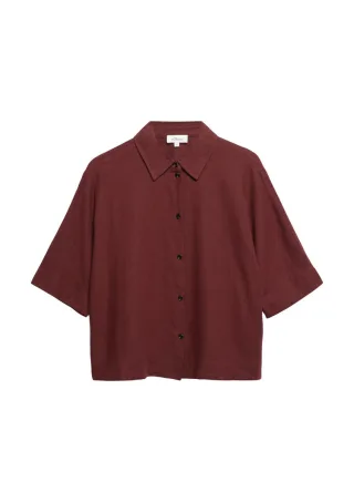 s.Oliver Red Label - Kurz geschnittene Halbarm-Bluse im Boxy-Fit rot - Gr. - 44