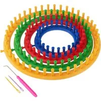 VBS Wanddekoobjekt Strickringe (4 St), 4er-Set