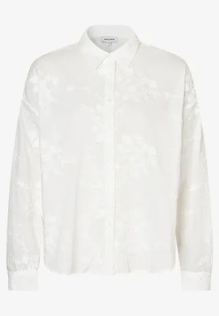 MORE & MORE - Bestickte Bluse weiß - Gr. - 40
