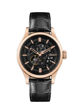 Ingersoll Herren Uhr The Armstrong Schwarz Edelstahlgehäuse mit gehärtetem Mineralglas