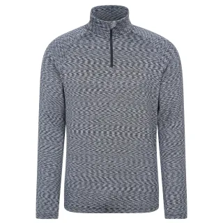 Mountain Warehouse - "Power" Midlayer mit kurzem Reißverschluss für Herren (Schwarz)