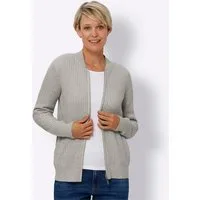 Sieh an! Strickjacke Strickjacke Langarm Ripp