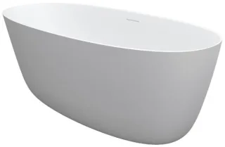 Riho freistehende Badewanne Oval 160x72x56,5 cm, weiß matt, B129001105 B129001105