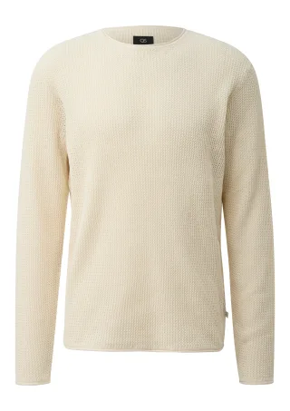qs - Strickpullover beige - Gr. - M