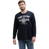 TOM TAILOR PLUS Langarmshirt mit Logo-Stickerei