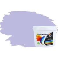 RyFo Colors Wand- und Deckenfarbe Manufakturweiß Violetttöne, 1 L reicht für ca. 8 m², Deckkraft-/Nassabriebklasse 1, matt, atmungsaktiv, für Innenräume