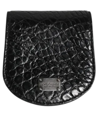 Schwarze exotische Leder-Münz-Kondom-Etui-Halter Tasche Geldbörse