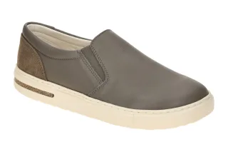 Birkenstock 1028069 OSWEGO Damen Slipper grau concrete gray bequem mit Kork-L...