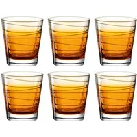 LEONARDO Whiskyglas VARIO STRUTTURA, 6-tlg., Glas, 250 ml, 6-teilig