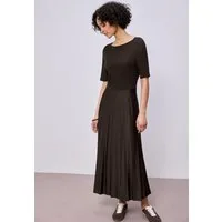STREET ONE Midikleid mit plissiertem Rockteil