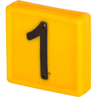 Kerbl Nummernblock, 1-stellig 10er Pack gelb gelb - 208481