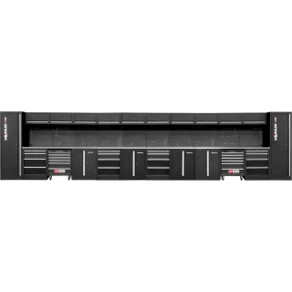 KS TOOLS Werkstatt-Schranksystem, gerade, 8000 x 500 mm, Variante 2 - 866.6260