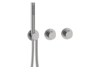 Herzbach MODUL7 Thermostat-Farbset 1 Verbraucher Edelstahl, 70.701001.1.09 70.701001.1.09