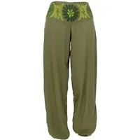 Guru-Shop Relaxhose Bestickte Boho Pluderhose, Muckhose, Haremshose.. Ethno Style, alternative Bekleidung