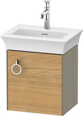 Duravit White Tulip Waschtischunterbau wandhängend Natur Eiche & Stein Grau Hochglanz & Matt 384x298 WT4250RH5H2