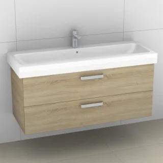 Artiqua 413 Waschtischunterschrank für iCon 124025 Castello Eiche quer NB, 413-WU2L-K34-7136-426 413-WU2L-K34-7136-426