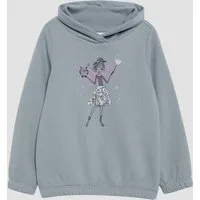 s.Oliver Sweatshirt Sweatshirt Wärmendes Sweatshirt mit Schalkragen und Glitzer-Artwork