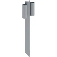 Systafex® Zaunverbinderset Robuste Erdhülse Bodenhülse mit Doppelaufnahme für Bauzäune – 60cm