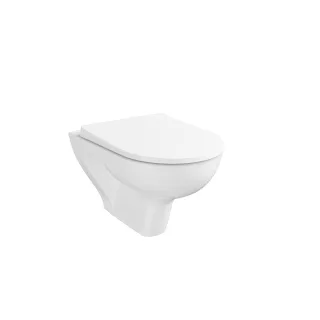 VitrA New S20 Round Tiefspüler-Wand-WC Compact spülrandlos Smooth Weiß Hochglanz,7702L003-0075 7702L003-0075