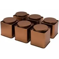 DOSENRITTER Vorratsdose NUALA, (6er-Set, Metalldosen), Aromadicht, Stapelbar