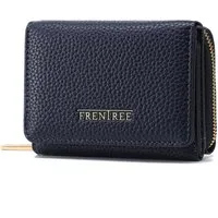 Frentree Geldbörse Damen klein Portemonnaie mit Reißverschluss RFID, 8 Karten, Scheinfach (Kompakte Brieftasche mit zwei separaten, großen Fächern für Dokumente), passt problemlos in Handtasche oder Hosentasche, elegant und praktisch
