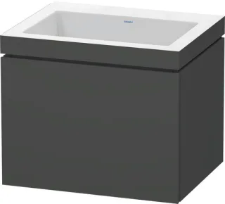 Duravit L-Cube c-bonded Set wandhängend Graphit Matt 600x480x500 mm - LC6916N4949 LC6916N4949