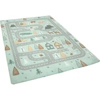 Paco Home Kinderteppich Chicos 550, rechteckig, Höhe: 2 mm, Flachgewebe, Straßen-Spiel-Teppich, Kinderzimmer