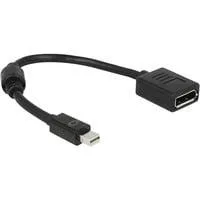 Adapterkabel Mini DisplayPort > DisplayPort 1.4, 8K schwarz, 15cm