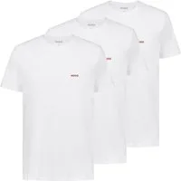 HUGO Unterziehshirt Crew-Neck T-Shirt (3-St., 3 Stück) mit Logo-Print