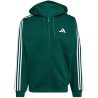 adidas Sportswear Sweatshirt M 3S FL FZ HD CGREEN/OWHITE