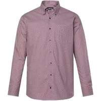 Men Plus Businesshemd Hemd Langarm Minimalmuster Kentkragen Comfort Fit