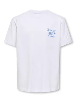 KIDS ONLY - OSJFRED RUN CLUB BOXY SS TEE Bright White - Gr. - 152