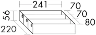 Burgbad Set 1 56x241x220 , SGJP022 SGJP022