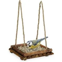 relaxdays Vogelhaus Vogelfutterstation Garten