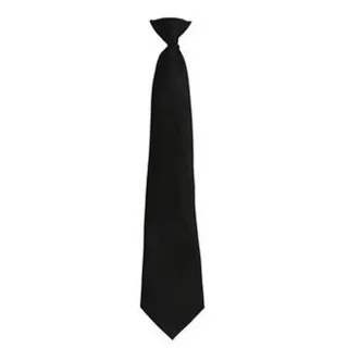 Premier Mens Fashion "Colours" Arbeit Clip auf Krawatte (schwarz)