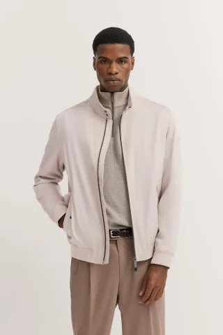 Bugatti Herren Blouson mit Stehkragen & Strickdetails