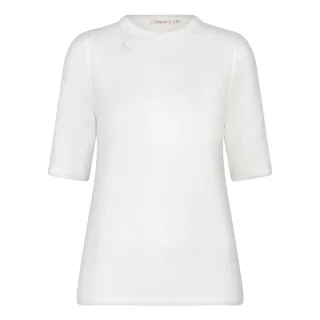 Esqualo - Ripp-T-shirt weiß - Gr. - M