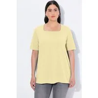 Ulla Popken T-Shirt T-Shirt A-Linie Carré-Ausschnitt Halbarm