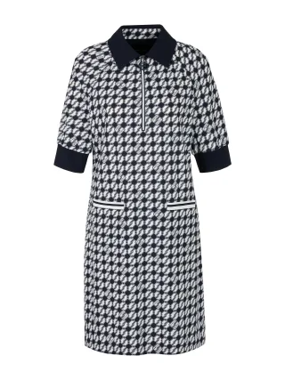 Marc Cain Sports - Print-Kleid aus Scubajersey navy - Gr. - 42