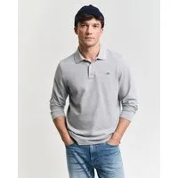 Gant Poloshirt REG SHIELD LS PIQUE RUGGER mit Logotickerei auf der Brust