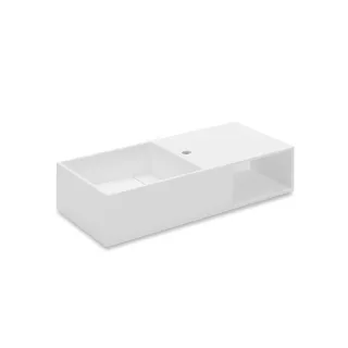 Cosmic Compact Waschbecken mit Ablagefach B: 80 T: 40 cm, mit 1 Hahnloch, 739121401 739121401