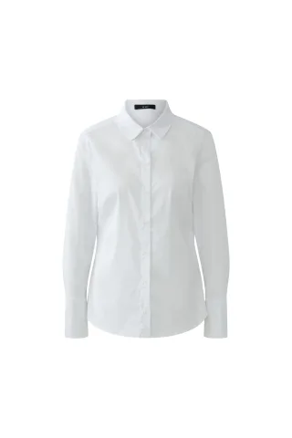Oui - ANUYA Hemdbluse Baumwollmischung optic white - Gr. - 42