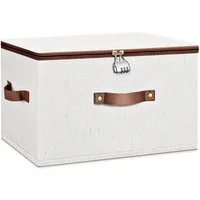 Minicloss Aufbewahrungsbox Faltbare Aufbewahrungsbox mit Deckel, aufbewahrungskoffer mit Reißverschluss